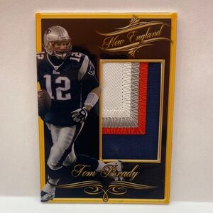 Tom Brady Patriots Custom Jersey Card (076)